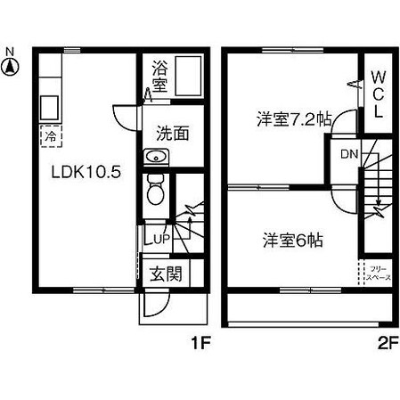 碧南駅 徒歩21分 1-2階の物件間取画像